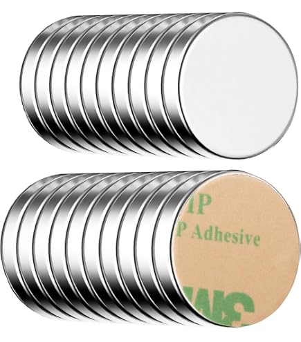 6 Aimants Néodyme Autocollants Puissants - 30x3mm, Adhésif Inclus - Pour Frigo, Bureau, DIY