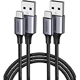 UGREEN Lot de 2 Câble USB C 3A Nylon Tressé Câble USB Type C Charge Rapide Compatible avec Galaxy S22 S21 S20 S10 S9 S8 A13 A