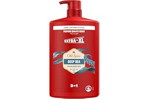 Old Spice Deep Sea Men’s Shower Gel & Shampoo 1000ml, Multi-Use 3-in-1 Body-Hair-Face Wash, Long Lasting Freshness, Perfume Quality Scent, Deep Cleansing