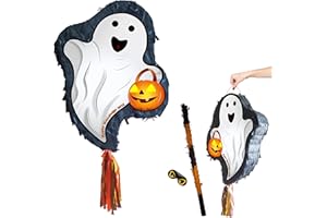 BOOGIE WOOGIE PINATAS Ghost Pinata with stick and blindfold