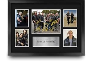 HWC Trading FR A3 Sons of Anarchy Geschenke Geducktes Signiertes Autogramm Fotodisplay für Fans von Fernsehshows - A3 Gerahmt