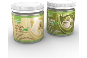 ULTIMATE ITALIA 2 protein cream gusti misti (1 veg cioccolato bianco + 1 veg pistacchio) - senza glutine - low carb - 2x250g