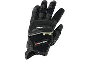 RIDER-TEC - Gants De Moto Unisexe Summer Port Cuir Et Mesh Noir