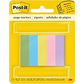 Post-it page i aretleri, be Assorted Ultra Colors, 5 PADS of 100 Strips/Paket