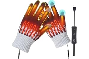 KQLHLHDYZ USB Heated Gloves Men Women Electric Hand Warmer Gloves for Indoor Outdoor Adjustable Temperature Hand Warmers Gloves