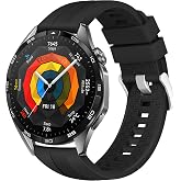 Rongep [Strip Loop] Huawei ile Uyumlu 22mm Kordon GT6/GT6 Pro/GT Runner 2/GT5/5 Pro/GT4/GT3/3 Pro 46mm i&ccedil;in Yumuşak Silikonlu