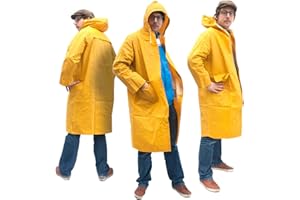 GOODS & GADGETS GOODS+GADGETS Friesennerz Regenjacke Regenmantel Outdoorjacke Damen & Herren Gummijacke wasserdicht Parka; Größe L/XL