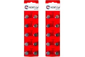 20 AG10 NEMT Cell Knopfzellen Knopfbatterien Uhrenbatterien LR1130, LR54, 189, 389…