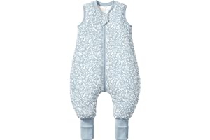 Mosebears 2,5 Tog babysovsäck, bomullssovsäck för barn i olika storlekar, höst/vinter bärbart babyfilt med fötter.