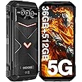DOOGEE V MAX Plus 5G Triple Defence Phone, 36GB+512GB, 200MP Triple Camera + 20MP Night Vision, 6.58" FHD+ 120Hz, 22000mAh/33W, Tenguet 7050, Android 14, IP68IP69K All Terrain Phone, NFC/WiFi6 (Black)