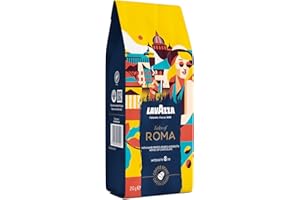 ‎LAVAZZA Lavazza, Tales of Roma, Kaffeebohnen, Ideal für Espresso-Kaffeemaschinen, mit Aroma Noten von Haselnuss & Dunkler Schokolade, Arabica und Robusta, Intensität 8/10, Mittel Röstgrad, 250 g