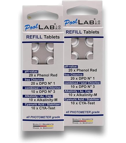 Ersatztabletten Alkalinity M für PoolLab 1.0 & 2.0, 50 Stück, Photometer