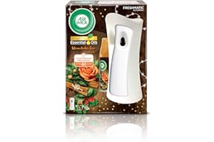 AIRWICK Air Wick Essential Oils Freshmatic Autospray Kit Warm Amber Rose Scent, 4 Kits: 4 Gadgets + 4 Refills X 250 ml