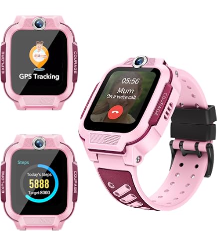 Rebel Cactus Kindersmartwatch Sky - GPS Kinderhorloge Met Telefonie,  Videochat, WhatsApp En SOS, Zwart - Waterdicht IP67 Kinderhorloge Met  WhatsApp