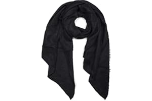 styleBREAKER Damen weicher unifarbener Web Schal in asymmetrischer Form, Winter, Stola 01017118