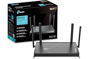 TP-Link Archer BE3600 - Router WiFi 7, BE3600 Mbps de Doble Banda, 2 Puertos × 2,5 Gbps, tribanda, 2×2 MU-MIMO, OFDMA, MLO, WiFi 7 sin precedentes, Compatible con EasyMesh, HomeShield, VPN