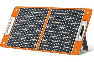 FF FLASHFISH Panneau solaire portable pliable 60 W Panneau solaire monocristallin flexible 18 V Panneau photovoltaïque Système solaire mobile Modules solaires à haut rendement Sortie de type C 45 W pour camping