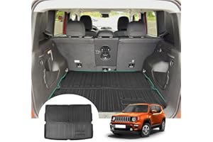 GAFAT J eep Renegade BU 2015-2023 2024 Tappetino per Bagagliaio, Facile da Piegare, Tappetini in TPE per Tutte le Condizioni Atmosferiche, Scansione Originale 3D, Bordo Alto, Tappetini Multifunzione