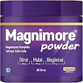Magnimore Powder Magnezyum Karamel Aromalı 60 Servis Sitrat Malat Bisglisinat