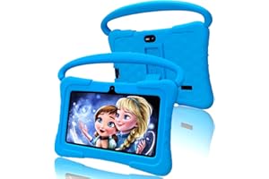VASOUN Kids Tablet 7 inch, Tablet for Kids 3-7 Android 13, Tablets for Toddler with 4GB(2+2) RAM 32GB ROM, Parental Control, GMS Certified WiFi Dual Camera with Eye Protection (Blue)
