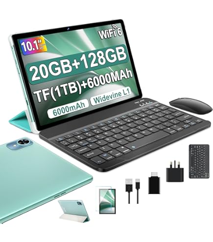 Relndoo 2025 Android 14 タブレット 6GB 128GB Relndoo Android 14 Tablet, 12(6+6) GB+128GB, 1TB Expand, 2 in 1