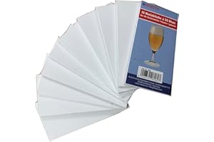 Unbekannt Klocki kelnerskie 10 x 50 arkuszy pustych, papier z włókna drzewnego, bez GMO, papier dla palących, notatnik 8388