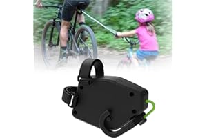 DAZZTIME Système de Remorquage de Vélo Rétractable pour Enfant,Vélo Système de Traction de Vélo,Sangle de Remorquage Vélo, Corde de Remorquage de Vélo de 2,5M,pour Remorquage de Vélo