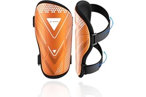 Parastinchi Bambini Calcio Certificato CE Airsfish Parastinchi Leggeri, Durevoli, Antiscivolo Con Cinghie Regolabili, Parastinchi Ad Alta Resistenza Calcio, Per Ragazzi E Ragazze