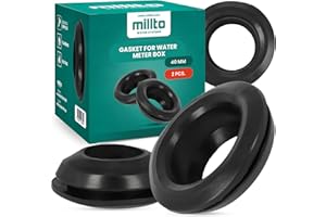 Millto - Junta de goma para contador de agua (2 unidades, 40 mm)