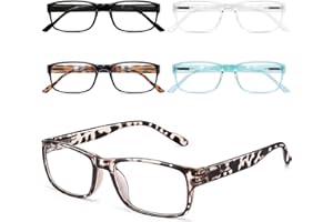 Gaoye 5-pak okularów do czytania dla mężczyzn / kobiet z filtrem niebieskiego światła okulary pomoc w czytaniu dla kobiet i mężczyzn