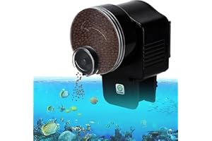 Podazz Distributeur automatique de nourriture pour poissons – Mangeoire de vacances pour aquarium avec minuterie pour voyages de vacances (AF-2003D)