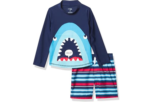 Simple Joys by Carter's Swimsuit Trunk and Rashguard Set Ensemble de Maillot dermoprotecteur Bébé garçon (Lot de 1)