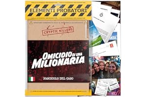 Cryptic Killers Detective gioco investigative – Caso da risolvere italiano – Un Mistero di omicidio e un Caso da risolvere – Giochi da tavolo adulti 14+ - Omicidio di una milionaria