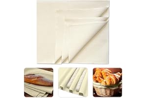 PANNGU 1 sztuka płótna piekarskiego do przygotowywania ciasta, lniana chusta do pieczenia chleba chusta do ciasta ze 100% naturalnego lnu, akcesoria do pieczenia chleba do fermentacji - [90 x 66 cm]
