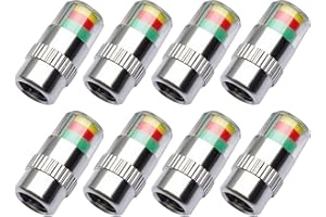 ANKI HAPPIGO ANKIA 8Pcs 2.4Bar 36PSI Car Tyre Pressure Monitor Valve Stem Caps Sensor Indicator 3 Color Eye Alert