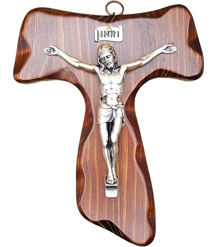 Crocifisso In Legno Vintage Con San Giuda – Fratelli Bonella, Made In Italy 28x40cm - 2