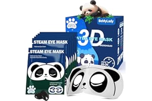BEMYLADY Heated Eye Mask 20Pcs 3D Micro Steam Eye Mask for Puffy Eyes,Dry Eyes,Blepharitis,Migraine,Fatigue Disposable Moist Hot Compress Eye Patch Great Gifts for Family and Friends(3D Unsecent)