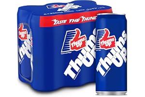 Thums Up Regular Carbonated Soft Drink , Can - 330 Ml (Pack Of 6)