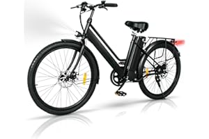 ONESPORT 26" Bici Elettriche, Tempo Di Ricarica 3-4 ore Bicicletta Elettrica da 36V Batteria Rimovibile E-bike 45-100km, Città MTB Ebike 250 W Motore, Pedalata assistita uomo donna Electric Bike
