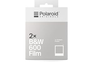 Polaroid Originals 4842 - Película N&B para 600 (Paquete Doble) Marco Blanco