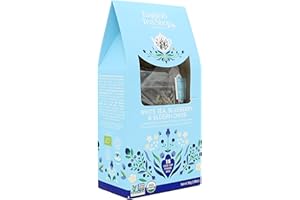 English Tea Shop Organic White Tea, Blueberry & Elder Flower Loose Leaf, 15 Pyramid Tea Bags