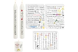 Yezirzax 12 PCS Kerzentattoos (400+ Muster) Wassertransferdruck Sticker |Wasserschiebefolie|Kerzenfolie | Kerzensticker Dekorieren | DIY Geschenk Kerzendekoration, Kerzentattoos Dekorieren(Entspannen)