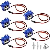 5 Stück Mikro-Servomotoren SG90 9G,Micro Servo Motor Kit,Micro Servo 180 Grad, 9G Micro Servo Motor, Mini Micro Servomotor,Ho