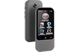 Duckdik Indiana, Nuovo 2024, Traduttore di Lingue vocali istantanee, Traduttore simultaneo, Nessun Wi-Fi Necessario, Traduzione bidirezionale offline in 14 Lingue (Italiano offline) 138 Online