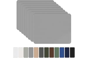 OAZ Toppe Autoadesive in Nylon, 20x15cm 8 piezas Toppa di Riparazione per Piumini, Toppe di Riparazione Impermeabile, Toppa Adesiva per Tessuti, per Tende, Borse, Sacco a Pelo, Grigio