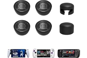 DEVASO 6 Stück Joystick Schutzhülle für Playstation Portal/Steam Deck OLED/ASUS ROG Ally, 4 Stück Anti Rutsch Höhen Daumengriff Abdeckung, 2 Stück Daumengriff-Schutz Kompatibel mit Dampfdeck