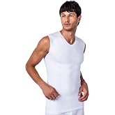 MISIRLI Organik Pamuk - Tencel&trade; Modal V Yaka Kolsuz Erkek Sporcu Atlet, Yumuşak, Nefes Alabilir, L&uuml;ks ve S&uuml;rd&uuml;r&uuml;lebilir Kumaş