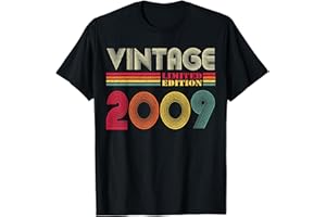 VINTAGE BIRTHDAY GIFTS APPAREL CO. Vintage 2009 Funny 16 Years Old Boys and Girls 16th Birthday T-Shirt