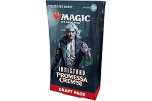 Magic The Gathering- Confezione di 3 Buste per Il Draft Innistrad: Promessa Cremisi (Versione Italiana), C99551030