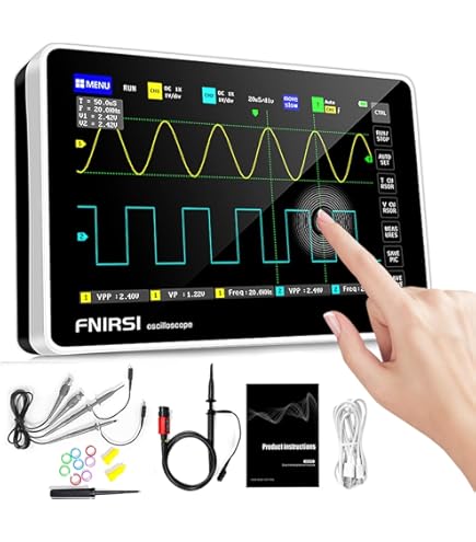 CAIROYAR Mini generador de señal portátil osciloscopio 10 MHz ancho de banda 48 MSa/s DSO5